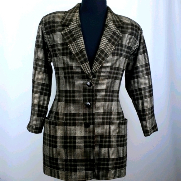 ESCADA Women's 100% Wool Tweed Blazer Jacket - Picture 1 of 6